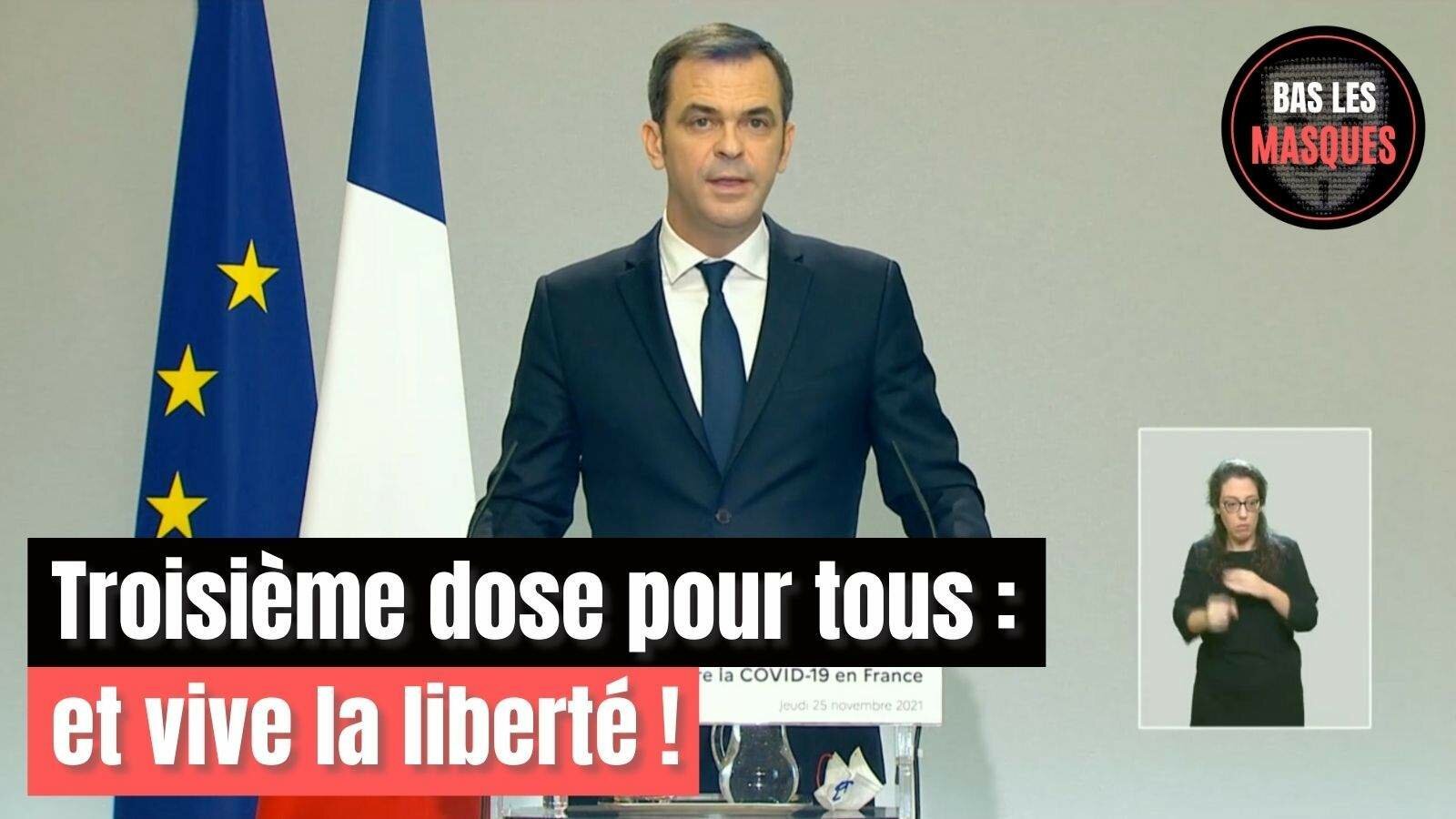 Troisième dose pour tous : et vive la liberté ! Troisième dose pour tous : et vive la liberté !