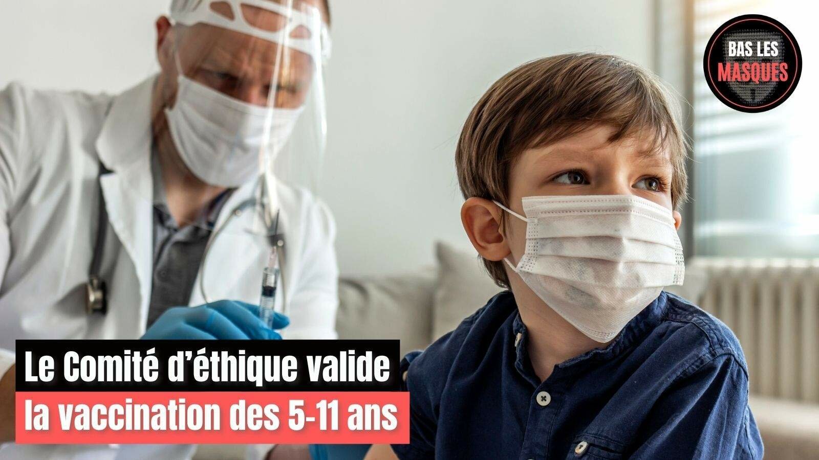 Le Comité d’éthique valide la vaccination des 5-11 ans