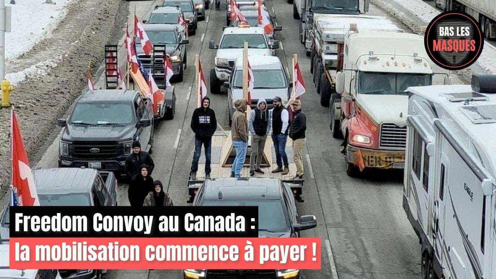 Freedom Convoy au Canada : la mobilisation commence à payer ! 