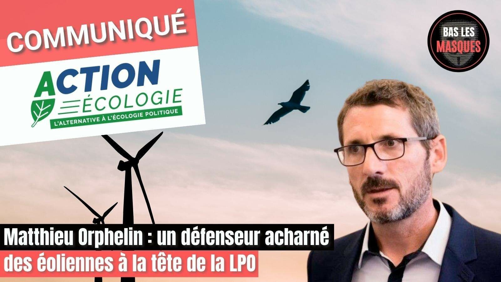 Matthieu Orphelin : un défenseur acharné des éoliennes à la tête de la LPO Matthieu Orphelin : un défenseur acharné des éoliennes à la tête de la LPO
