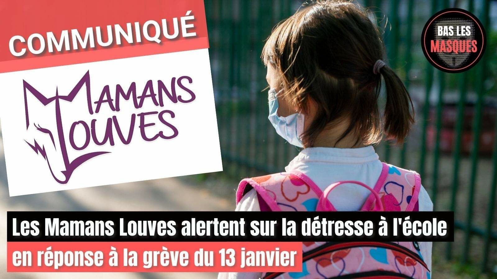 Les Mamans Louves alertent sur la détresse à l'école en réponse à la grève du 13 janvier 