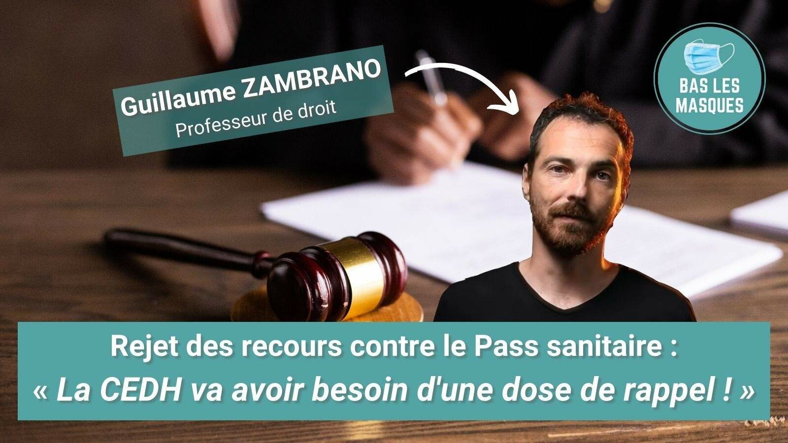 Rejet des recours contre le Pass sanitaire : « La CEDH va avoir besoin d'une dose de rappel ! » Rejet des recours contre le Pass sanitaire : « La CEDH va avoir besoin d'une dose de rappel ! »
