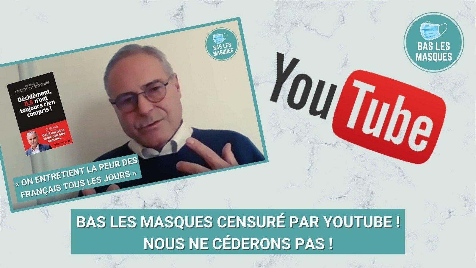 Bas les masques censuré : nous ne céderons pas ! Bas les masques censuré : nous ne céderons pas !