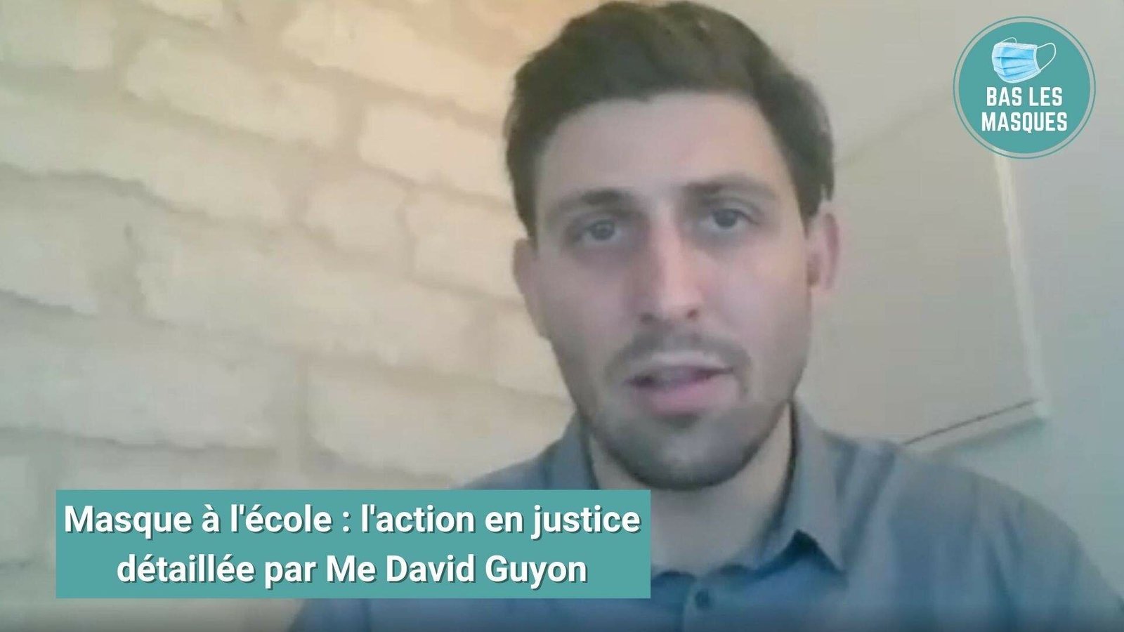 Masque à l'école : l'action en justice détaillée par Me David Guyon Masque à l'école : l'action en justice détaillée par Me David Guyon