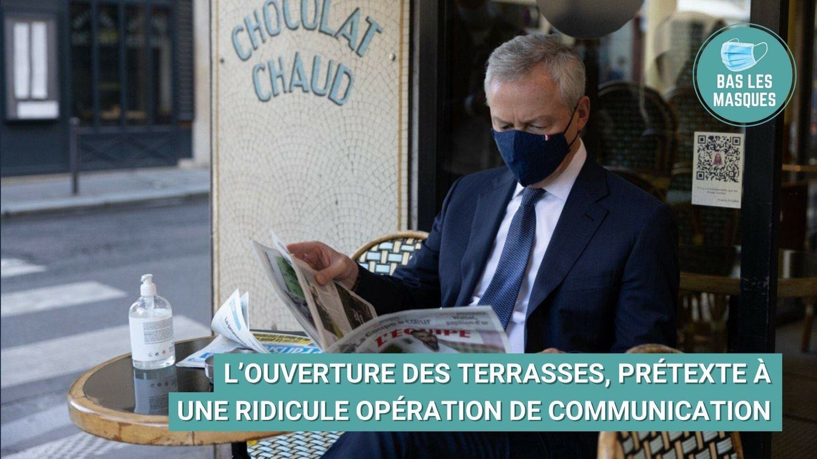 L’ouverture des terrasse, prétexte à une ridicule opération de communication